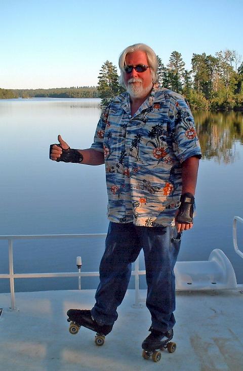 Gary Henle on houseboat