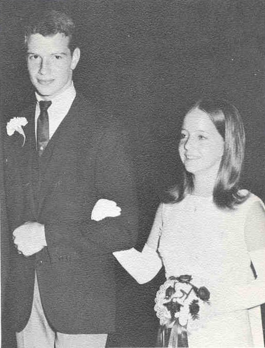 p21 1969 HOMECOMING CORONATION AT TF South Yearbook of 1970